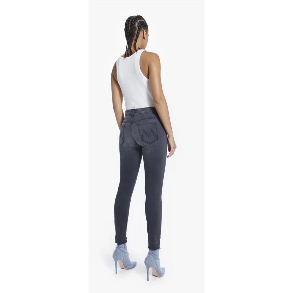 Mother Denim Women's High Waisted Looker Ankle Fray Lighting Up Lanterns,Size 28 - Picture 9 of 9